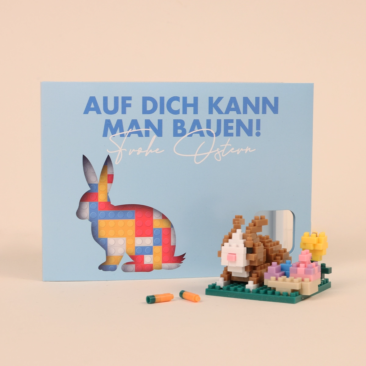 Oster-Baustein-Set Auf Dich kann man bauen
