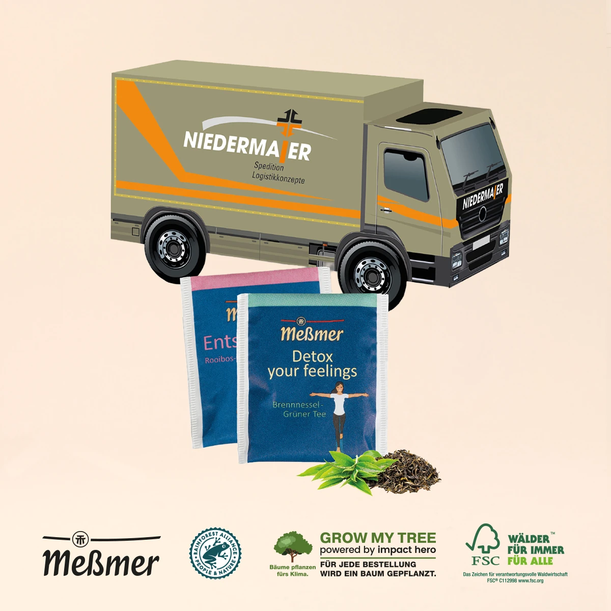 3D Präsent LKW mit Meßmer
