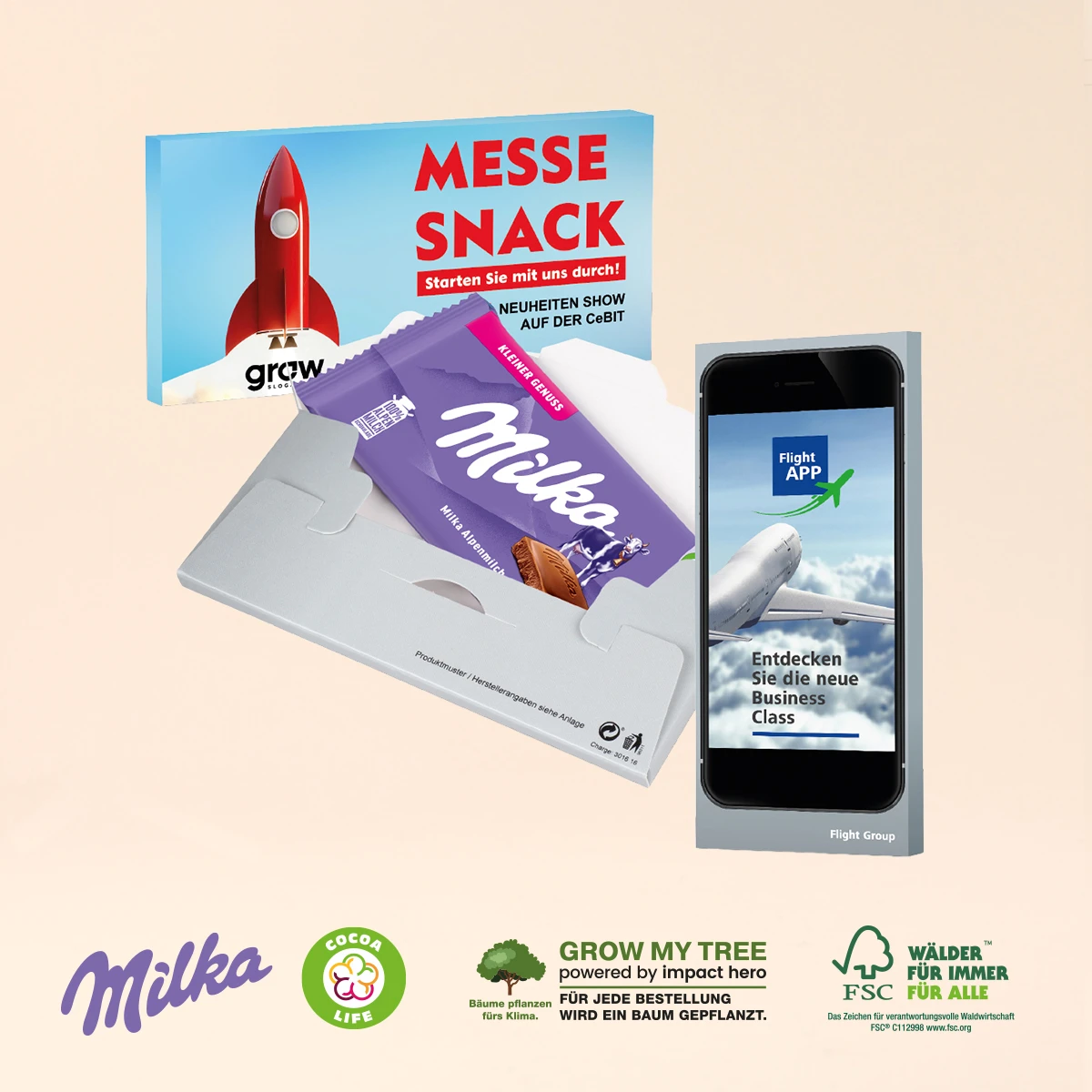 Schokoladentafel von Milka, 45 g