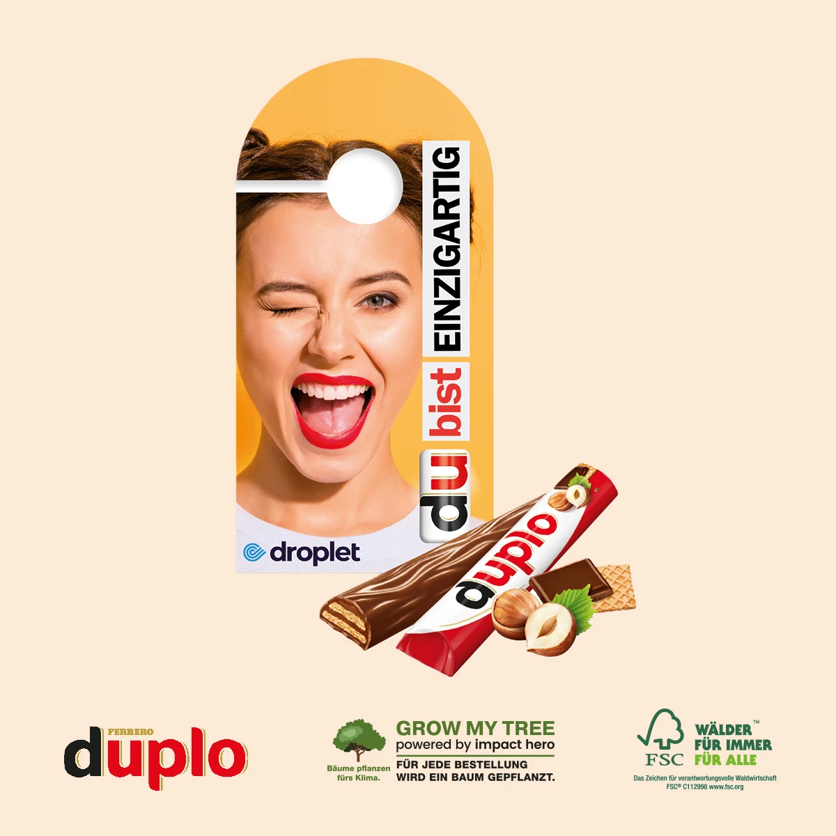 duplo Werbekarte Türanhänger