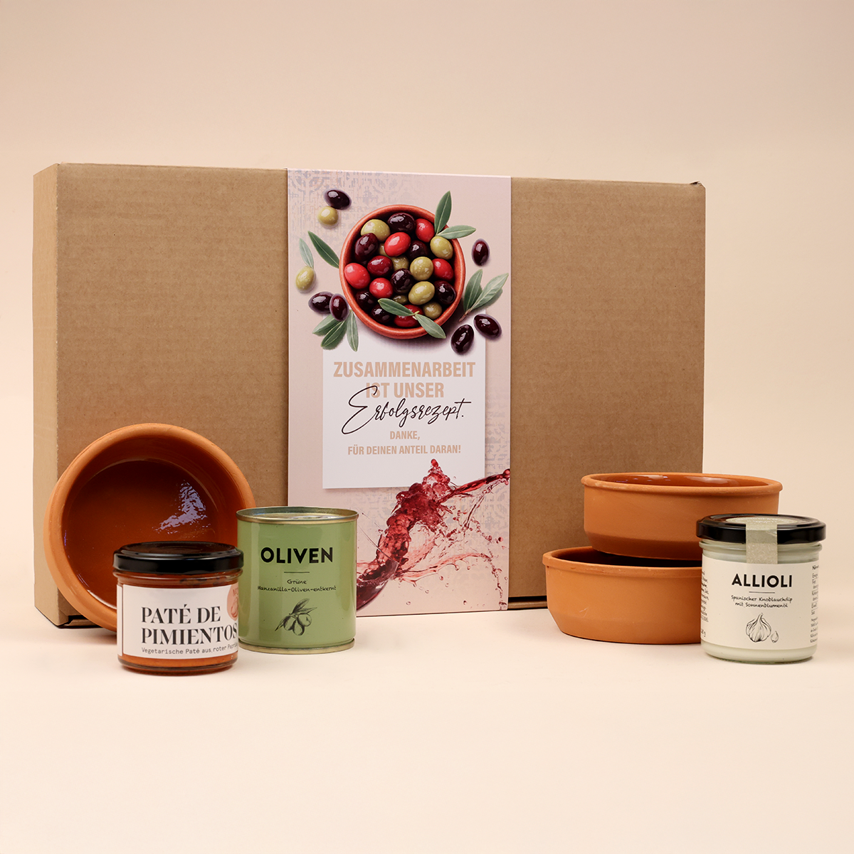 Tapas-Geschenkset Zusammenarbeit ist unser Erfolgsrezept