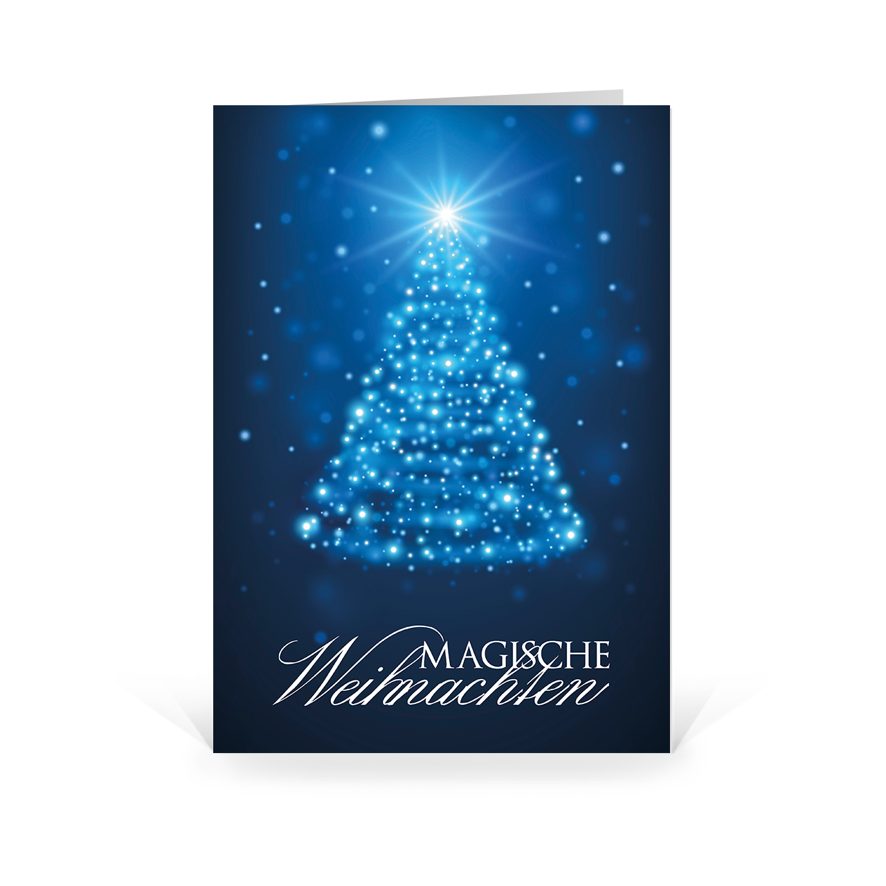 Karte: Magisches Licht - Tanne