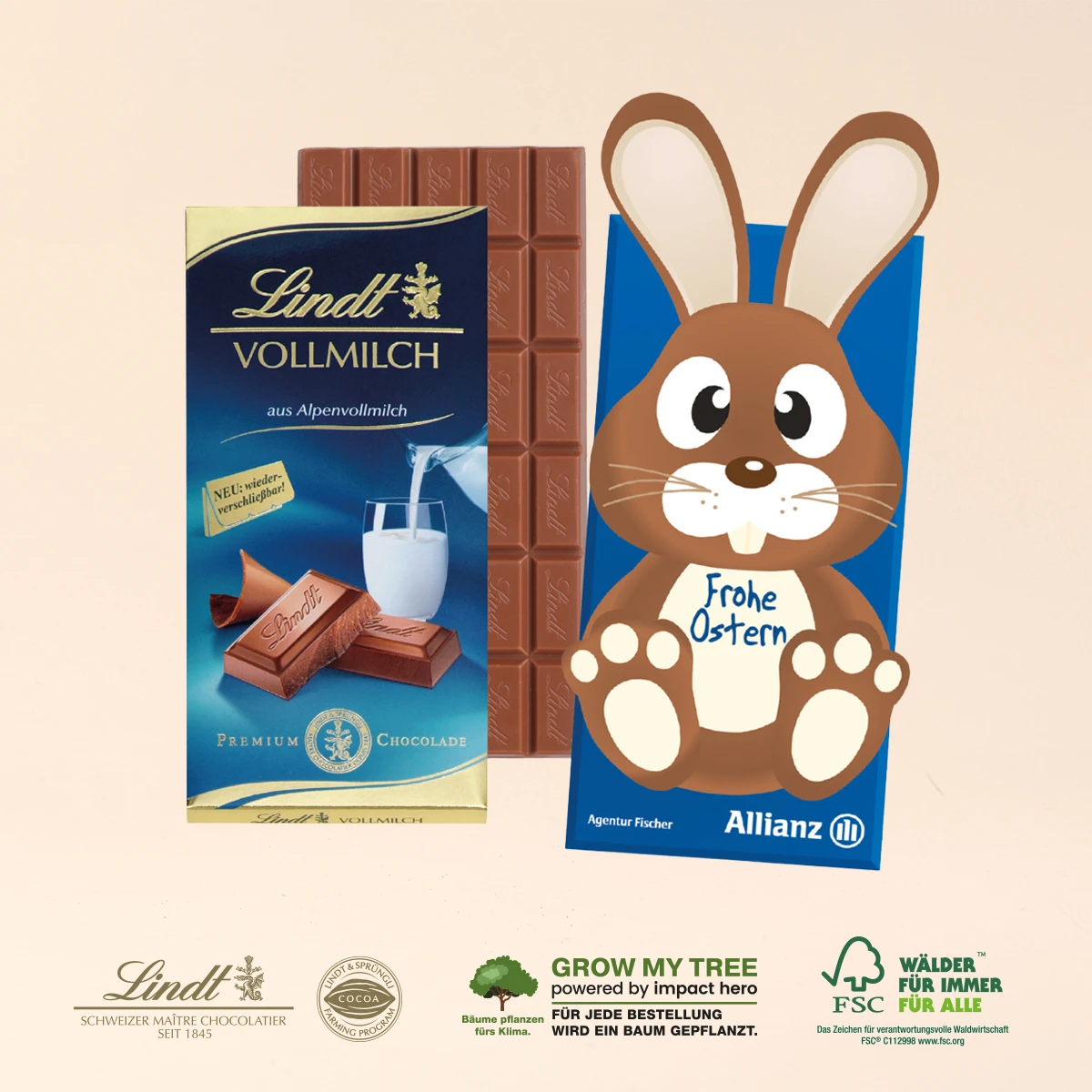 Lindt Schokoladentafel Osterhase