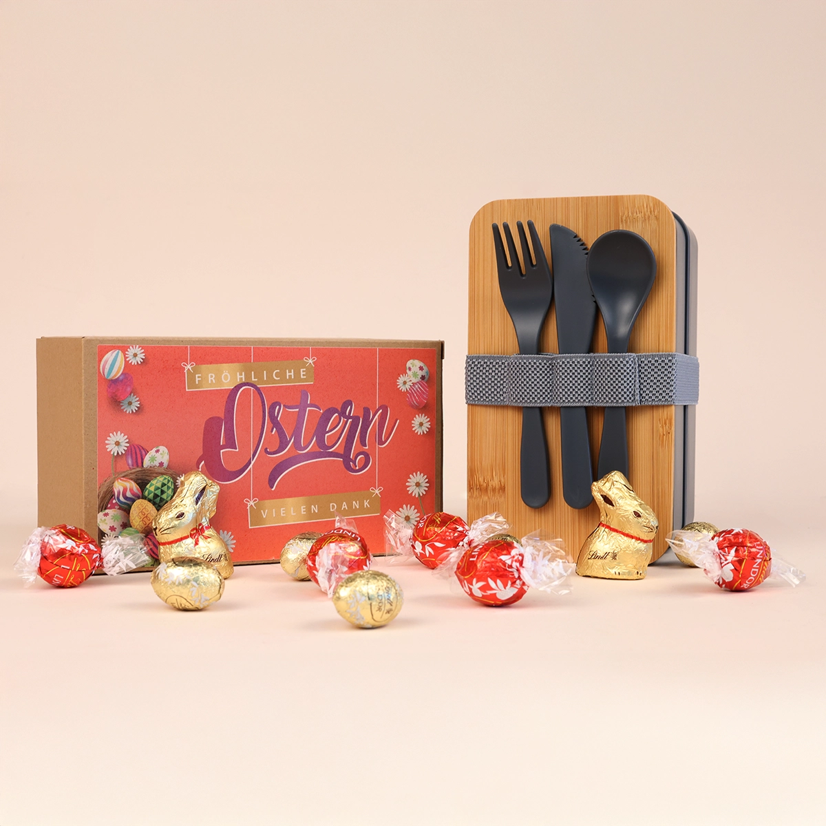 Lunchbox Ostern gefüllt mit Lindt-Mix