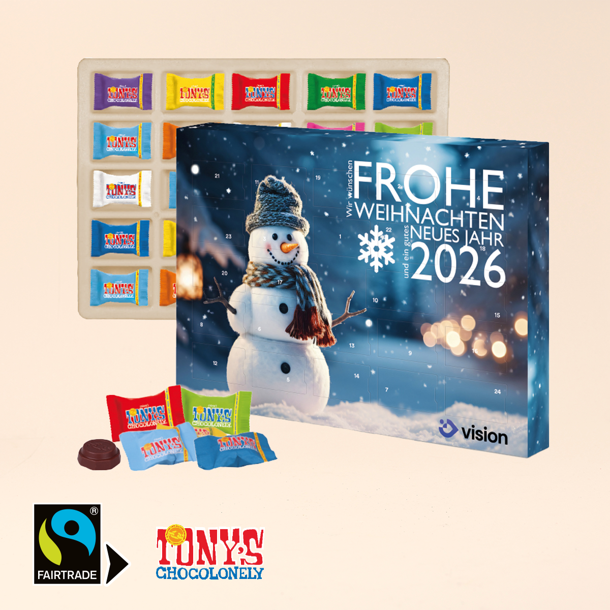 Adventskalender mit Tony´s Schokolade