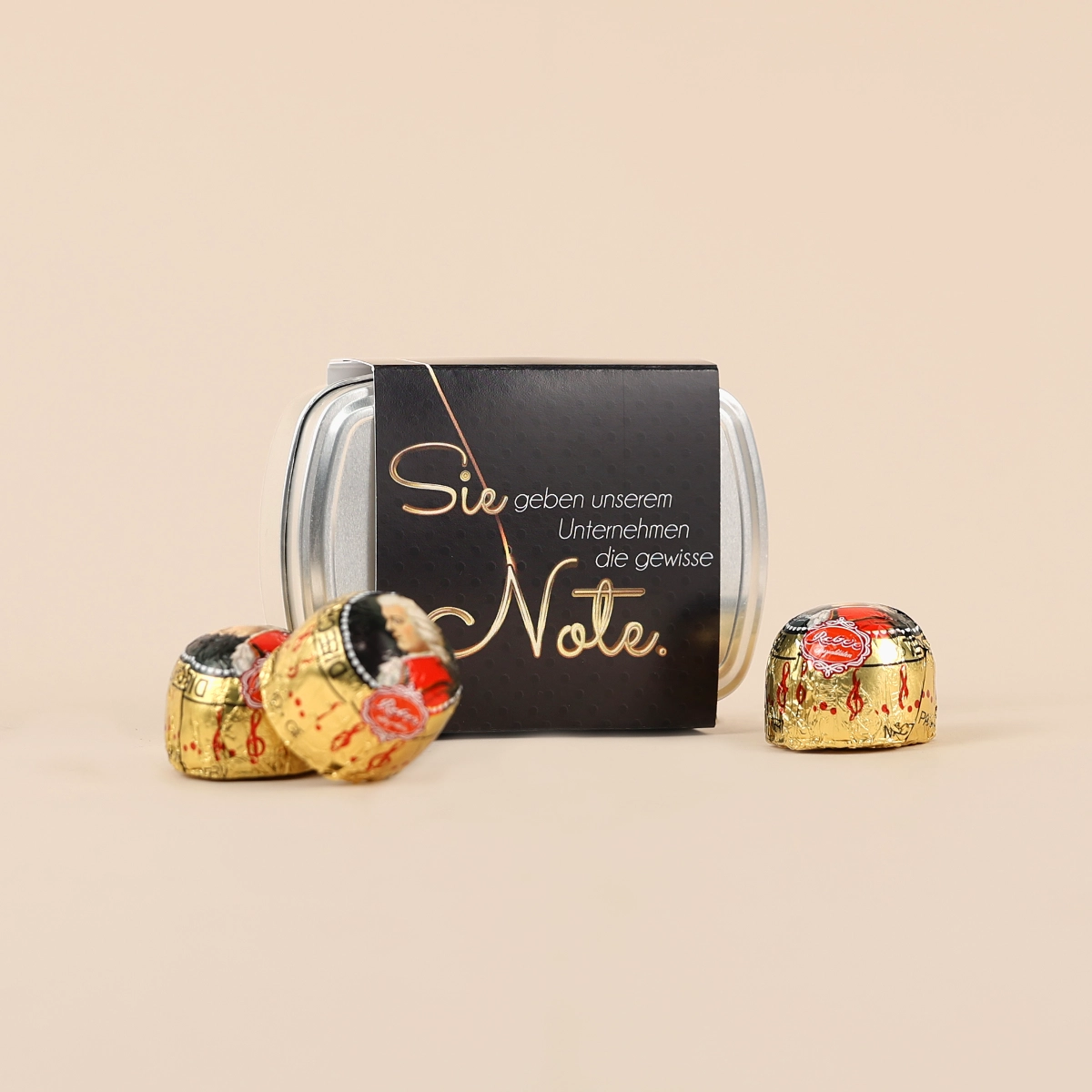 Geschenkdose Die gewisse Note - Sie-Version - Mozartkugeln
