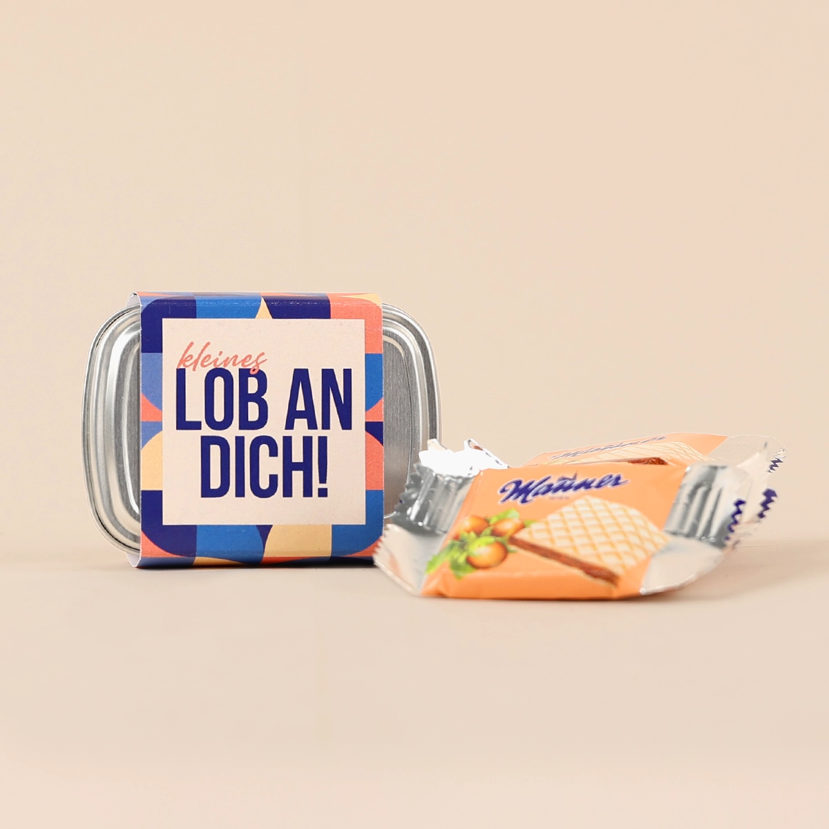 Geschenkdose Kleines Lob an Dich - Manner Mini