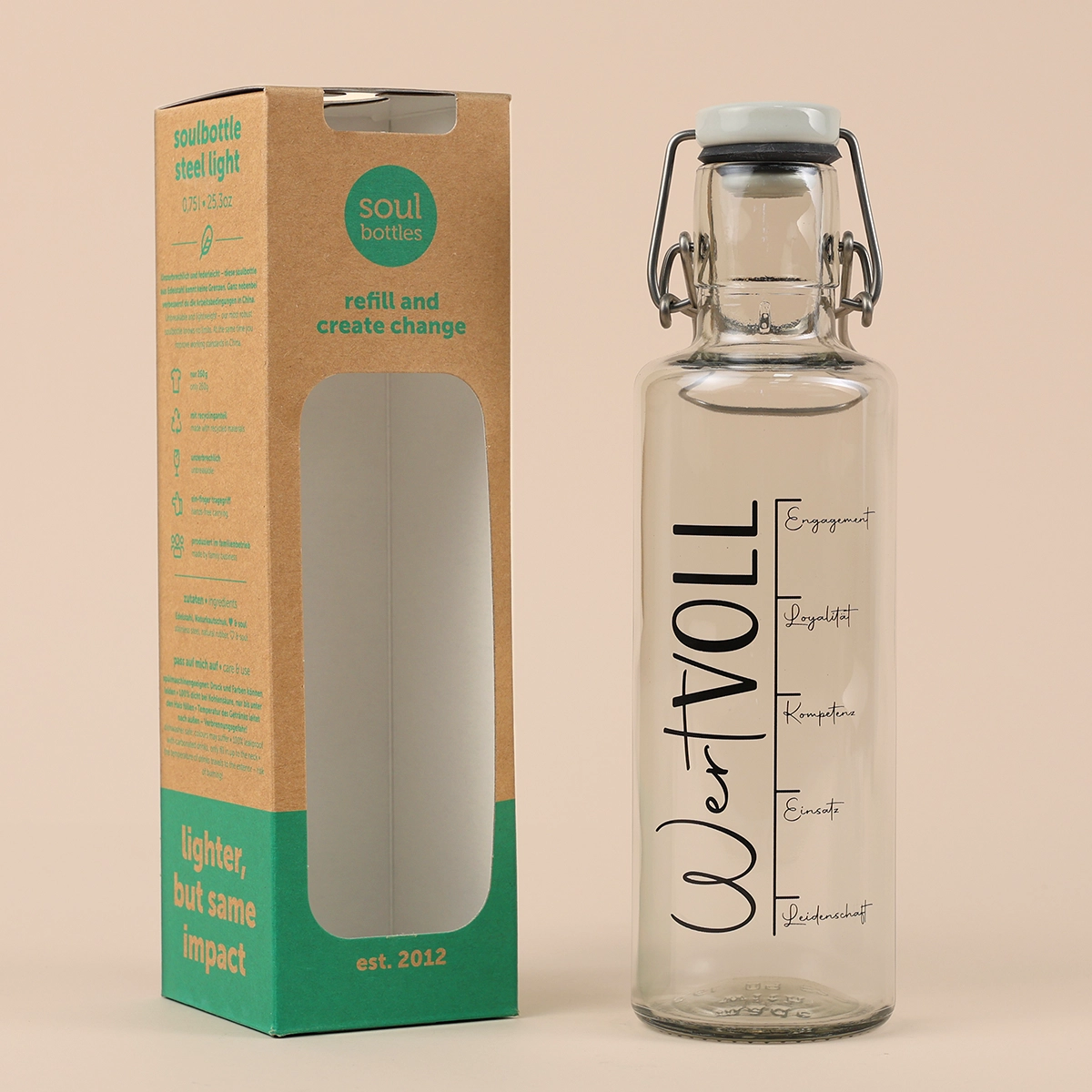 Trinkflasche Soulbottle wertVOLL