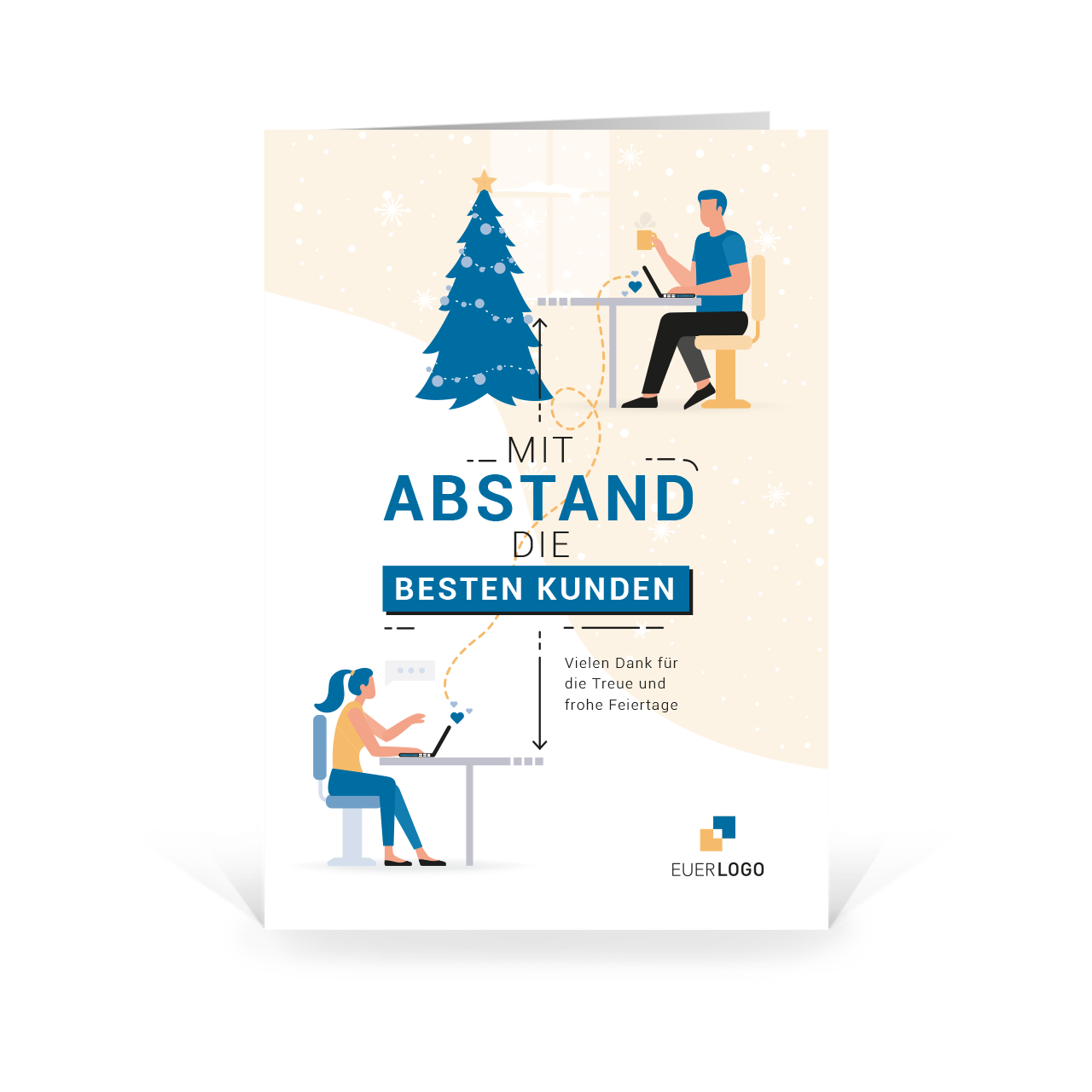 Karte: Mit Abstand – Beste Kunden „Home Office“