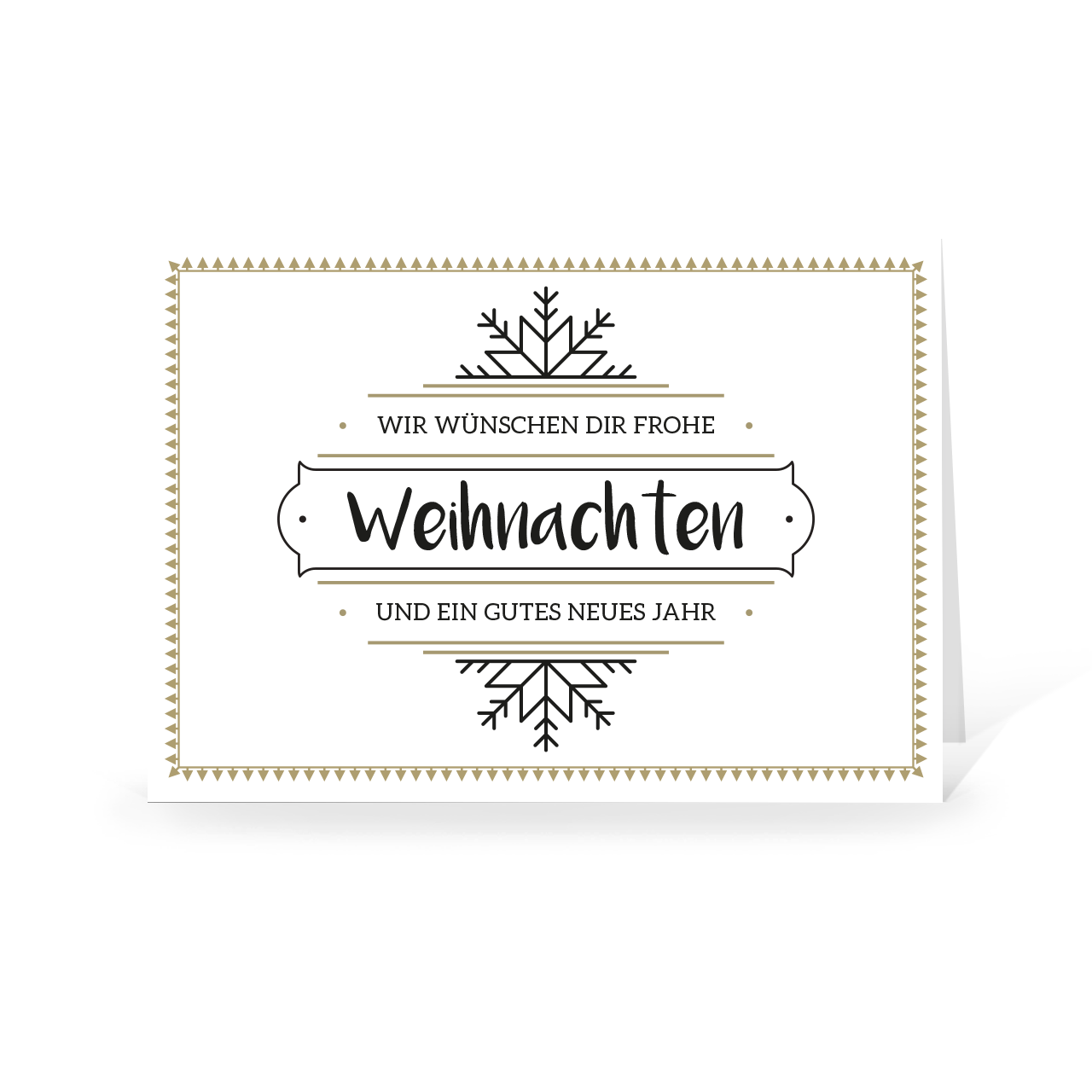Karte: Simple Schneeflocke 01