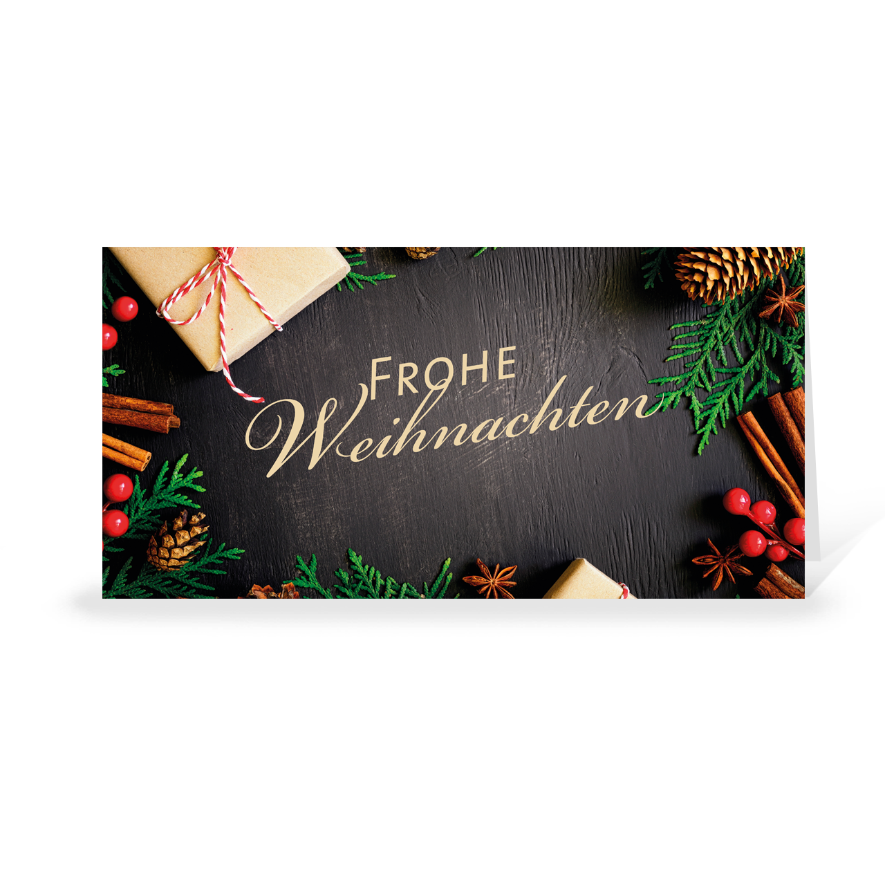 Karte: Festlicher Rahmen