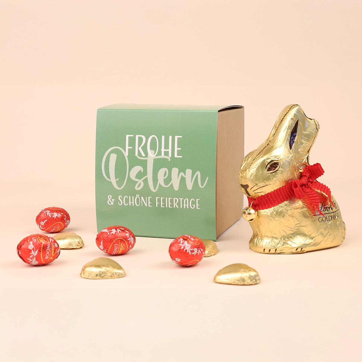 Geschenkbox Frohe Ostern - Lindt-Mix