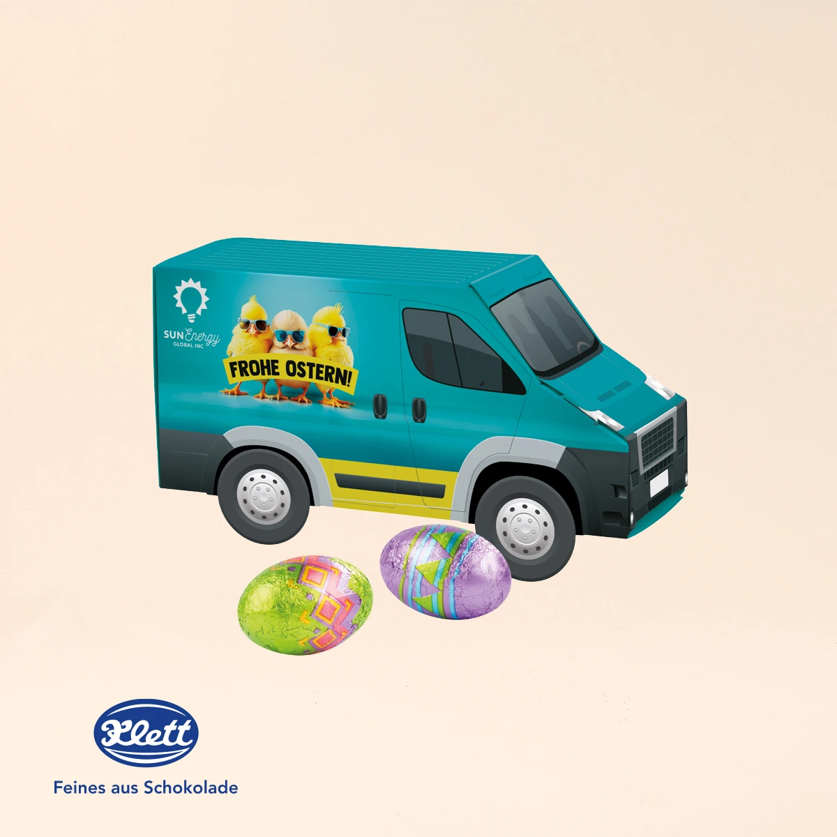 3D-Präsent Transporter, Klett Ostereier