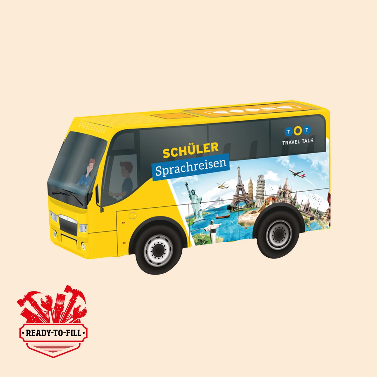 3D-Präsent Bus, zum Selbstbefüllen