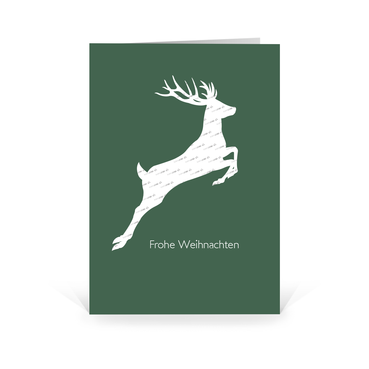Karte: Schnittmuster - Hirsch