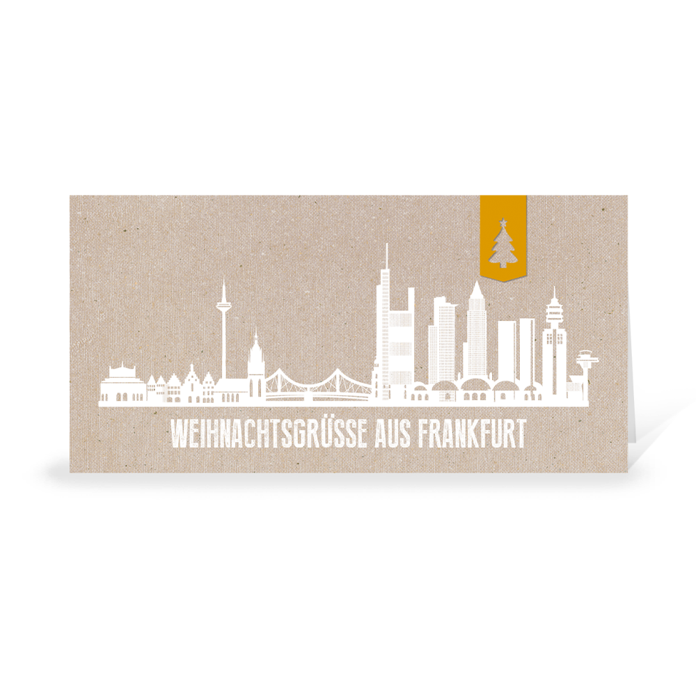 Karte: Skyline modern - Frankfurt
