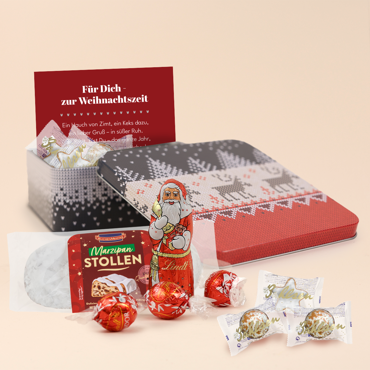 Geschenkdose Frohe Festtage