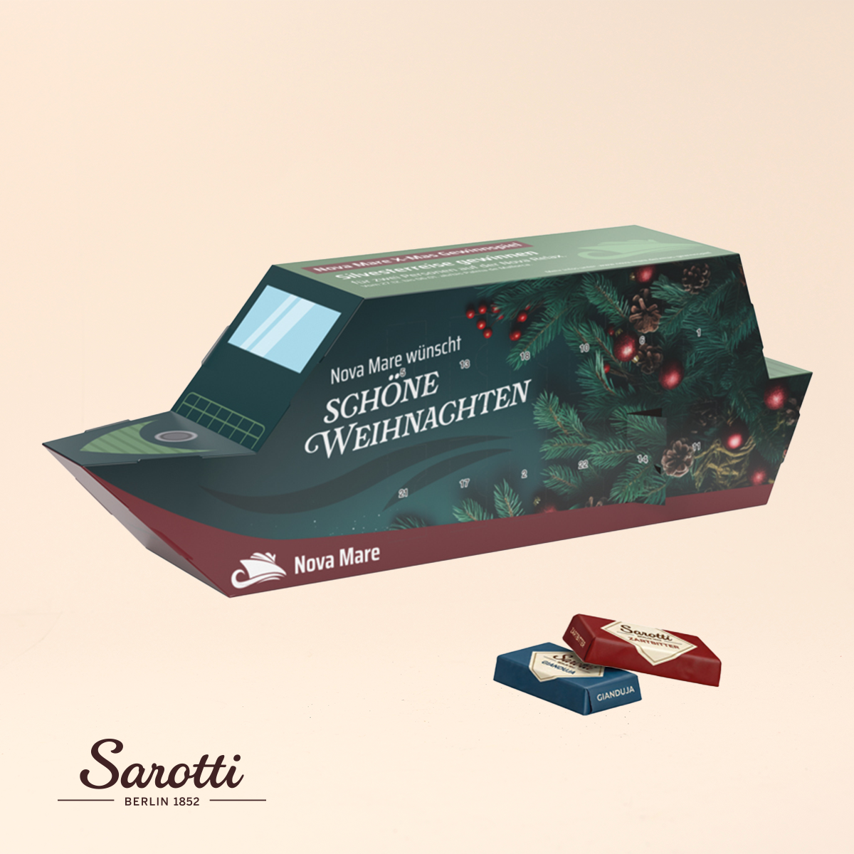 Adventskalender Schiff, Sarotti Täfelchen