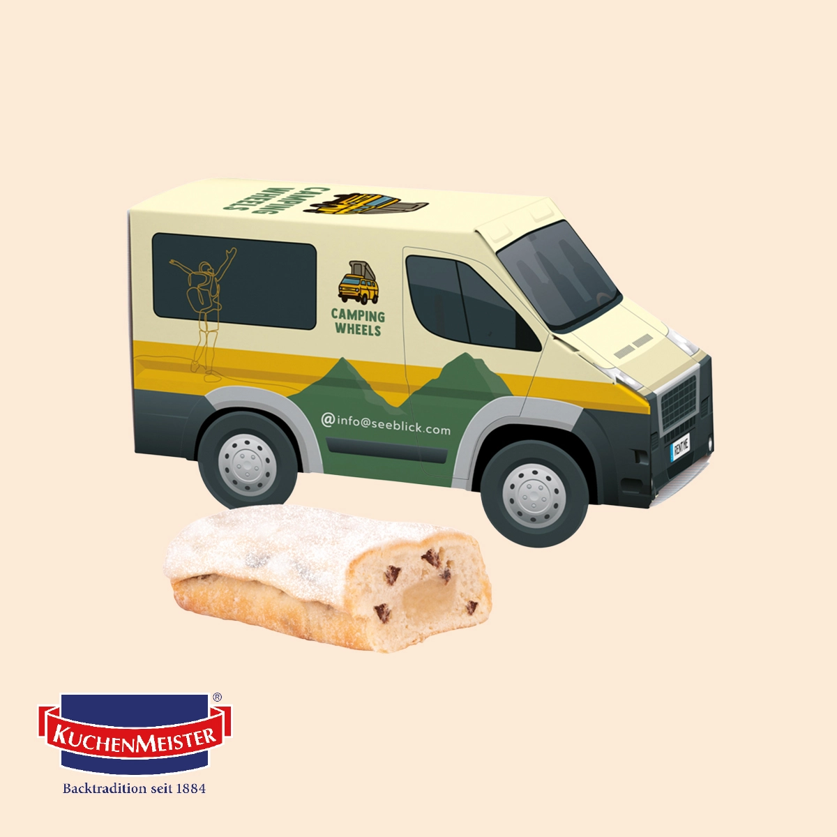 3D-Präsent Transporter, Mini Christstollen