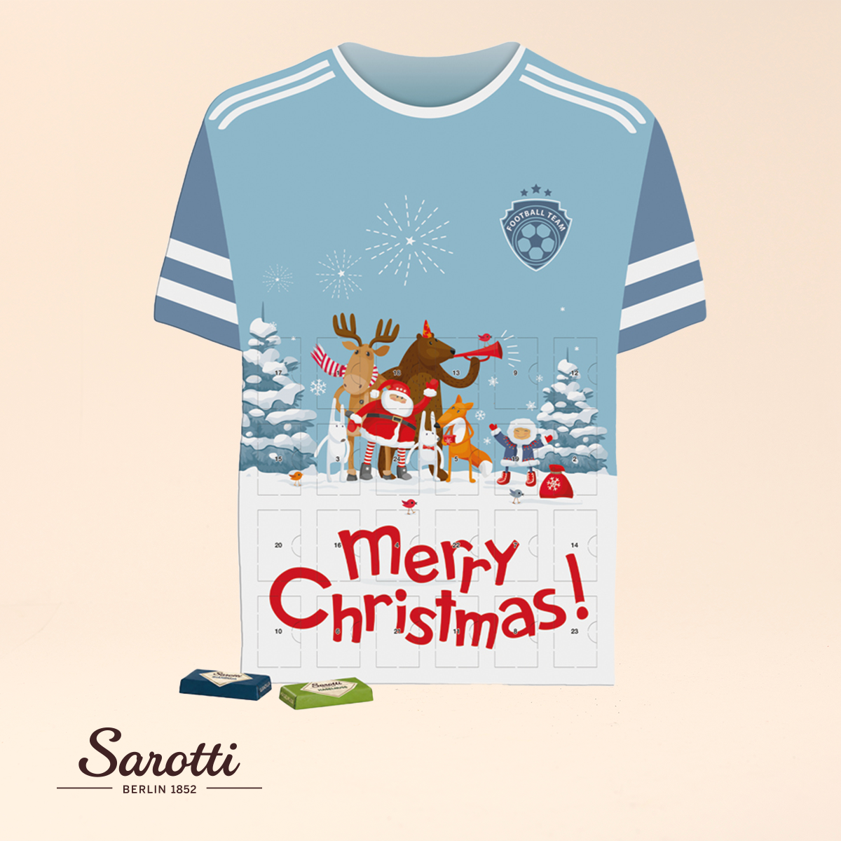 Täfelchen Adventskalender Trikot - Sarotti