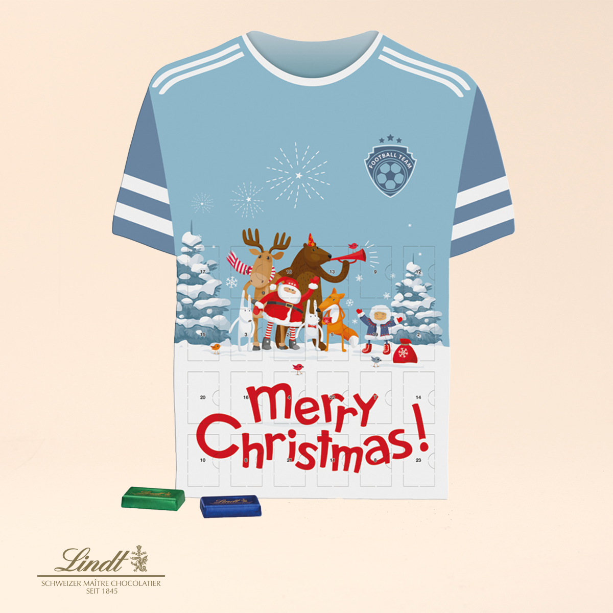 Täfelchen Adventskalender Trikot - Lindt