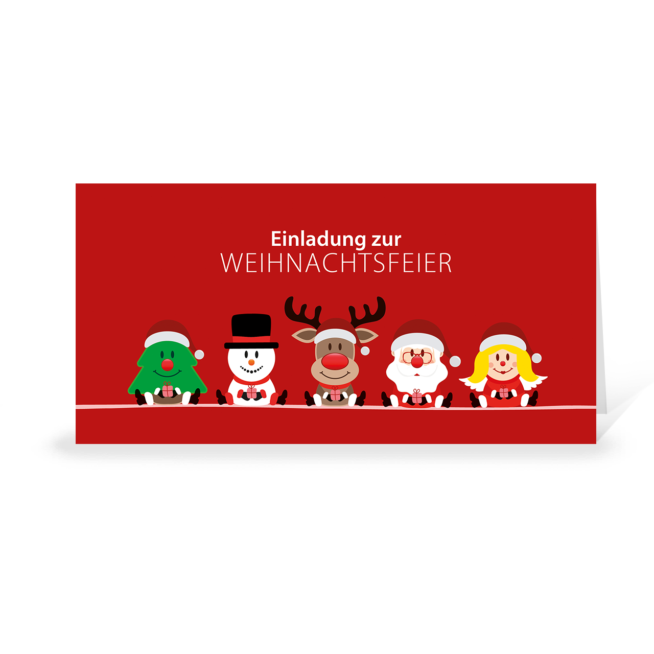Einladungskarte "Weihnachtsteam Team" title=