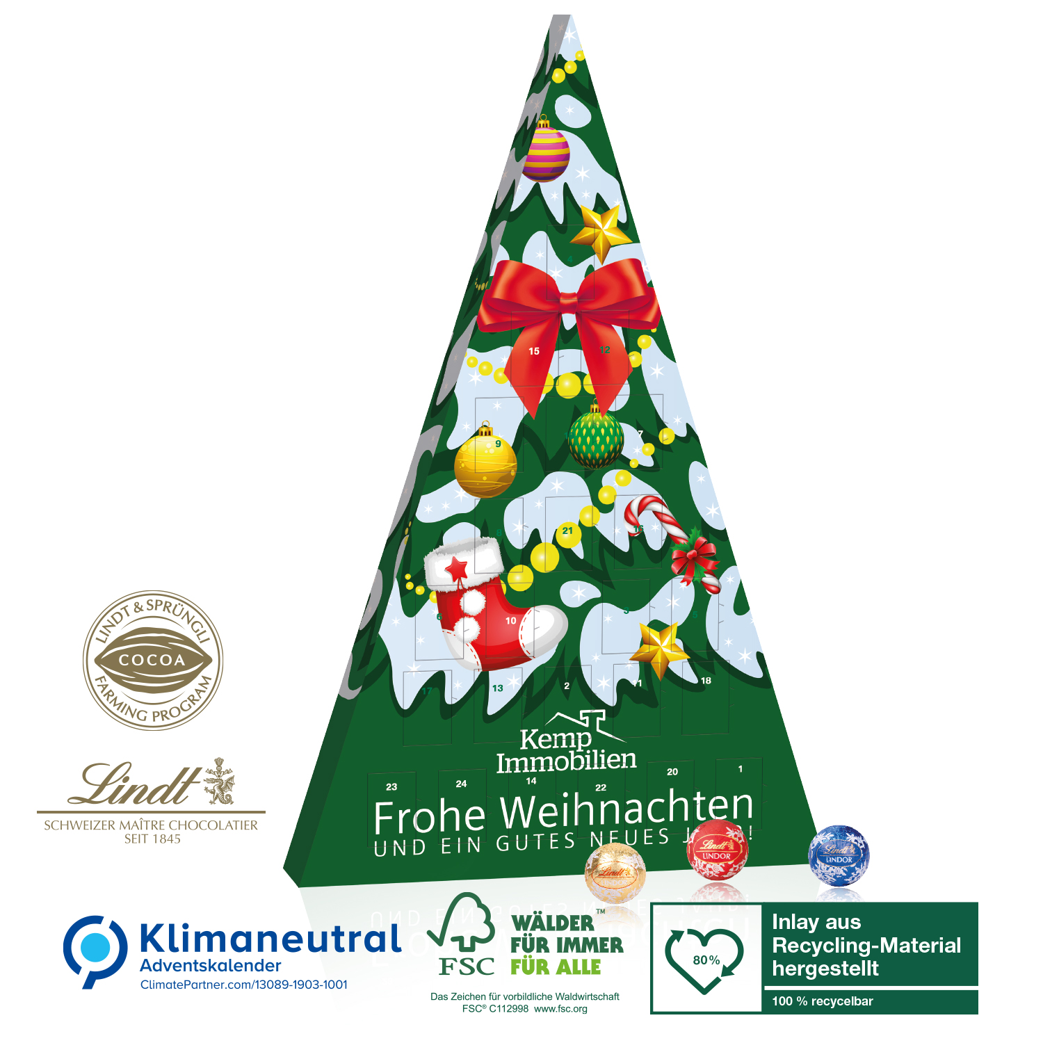 Adventskalender Lindt "Weihnachtsbaum" title=