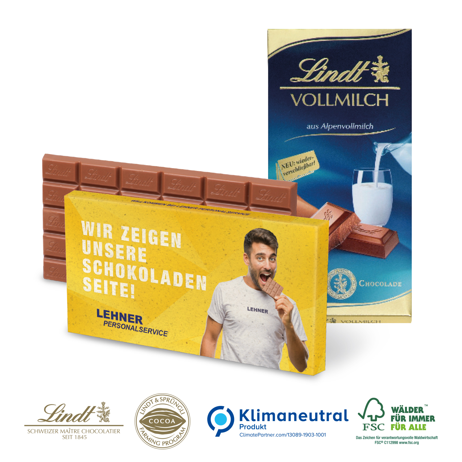 Premium Schokolade von Lindt title=