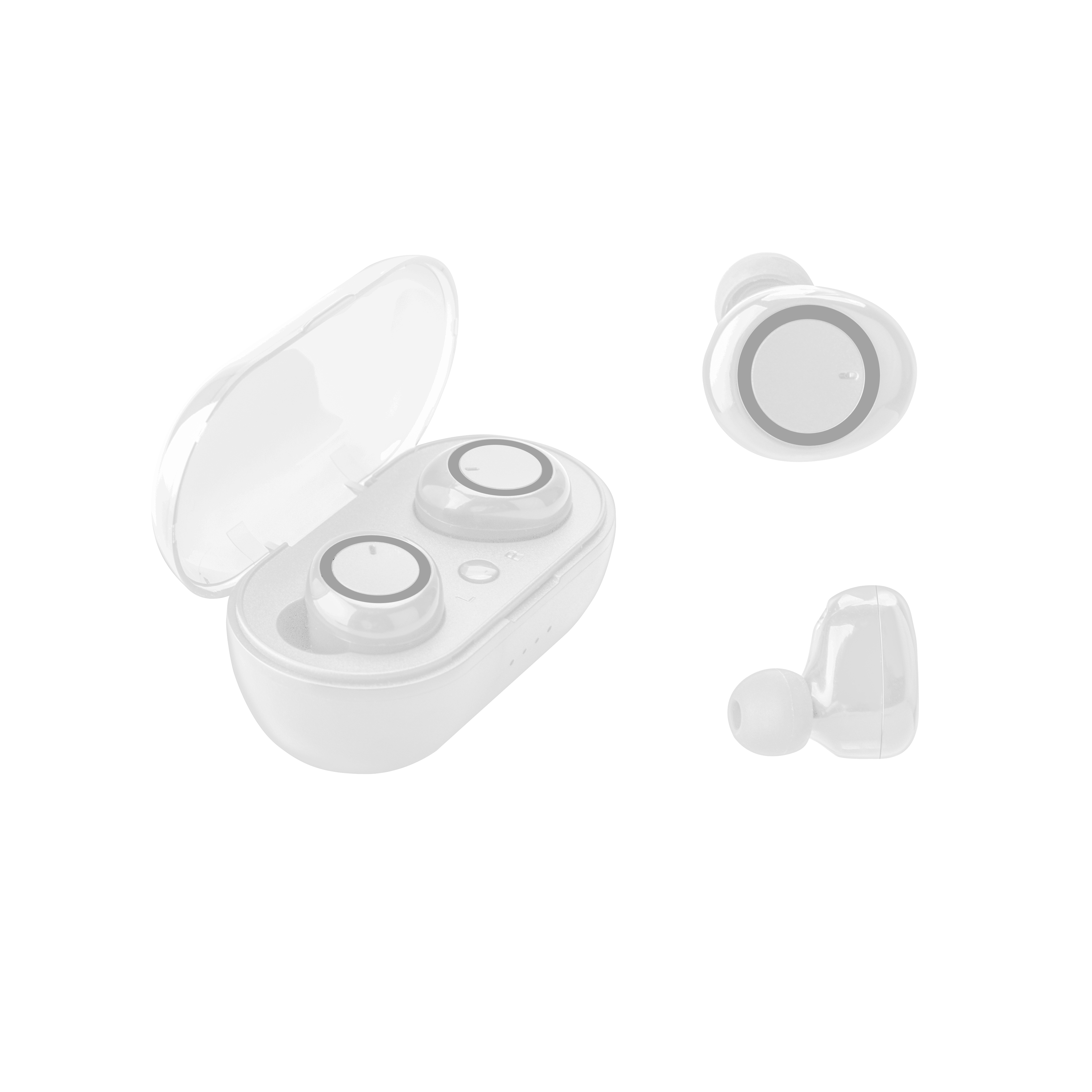 Bluetooth-Earbuds mit Ladeschale