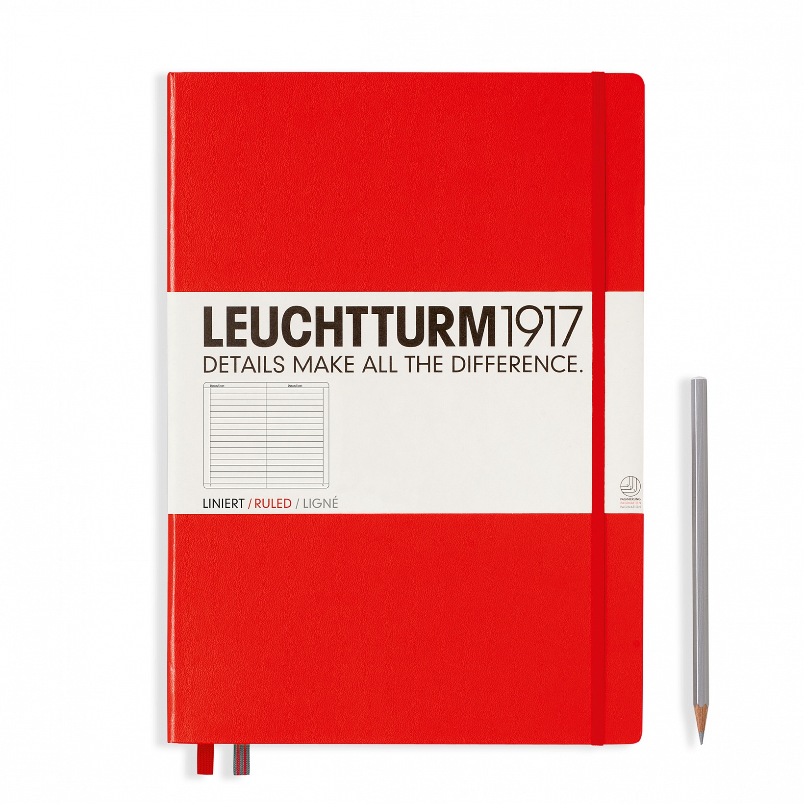 Notizbuch Hardcover Master Classic A4+ - rot