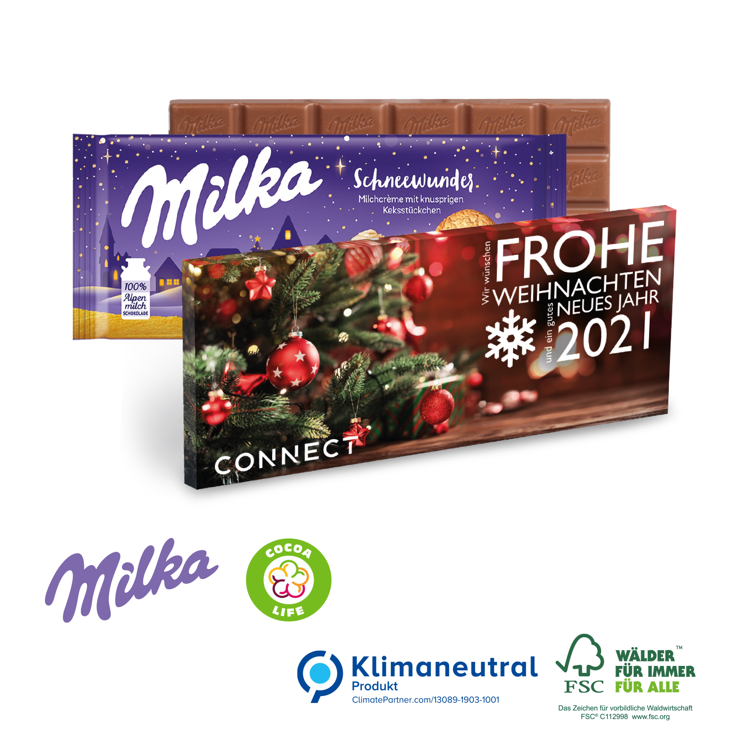 Milka Weihnachtsschokolade
