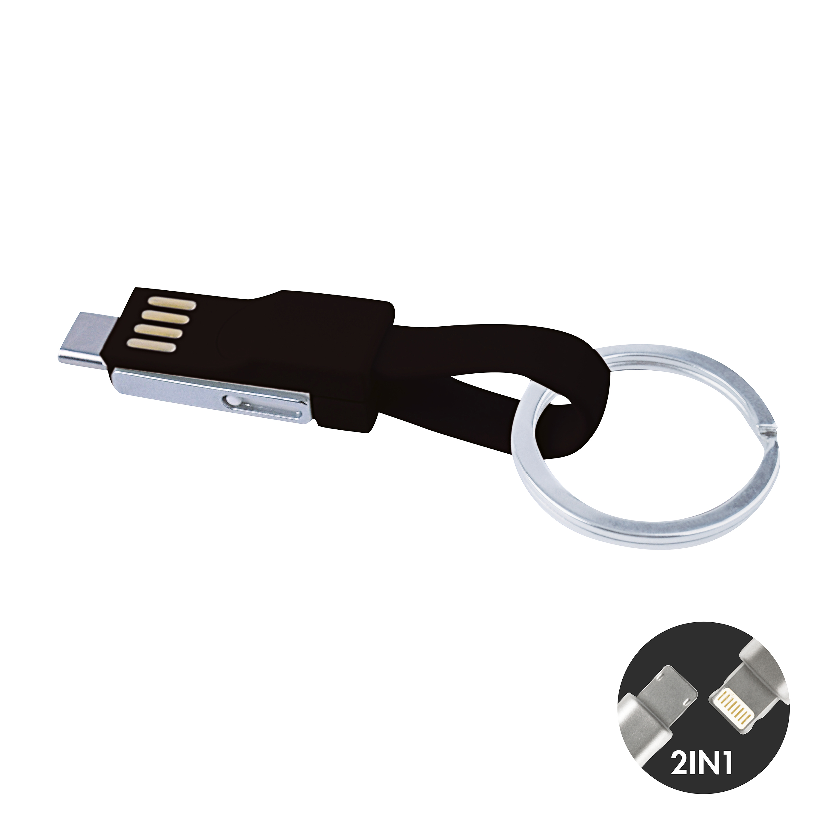 3-in-1 Mini USB Kabel schwarz