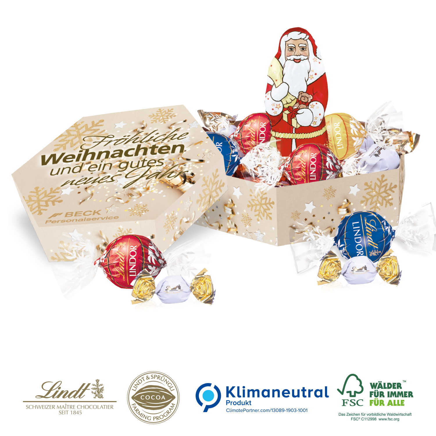 Süße Präsentbox Weihnachten Maxi title=