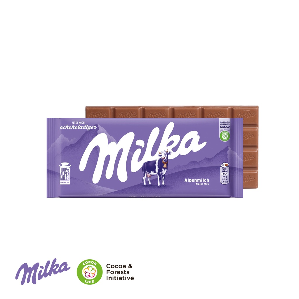 Schokolade von Milka, 100g