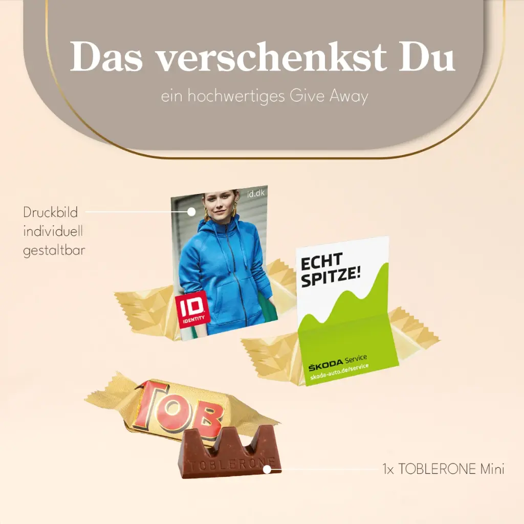 TOBLERONE Minis im Werbeaufsteller