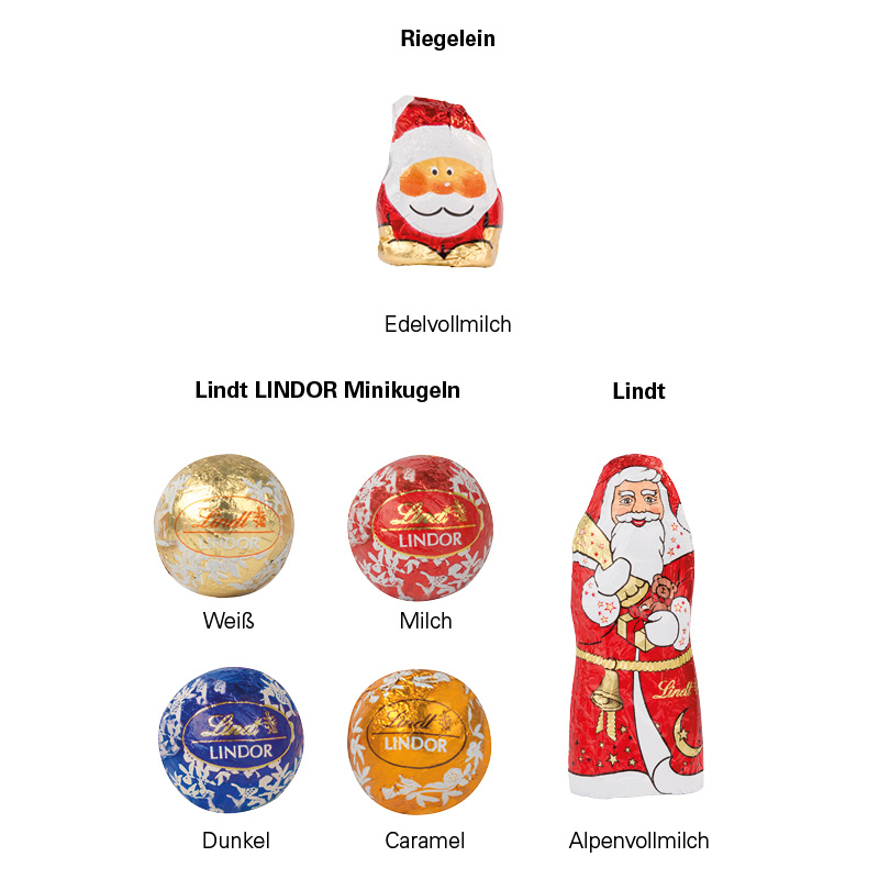 Standbodenbox Lindt Weihnachten