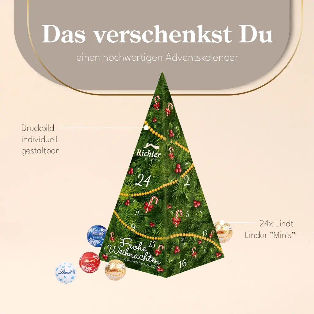 Weihnachtspyramide Adventskalender Lindt