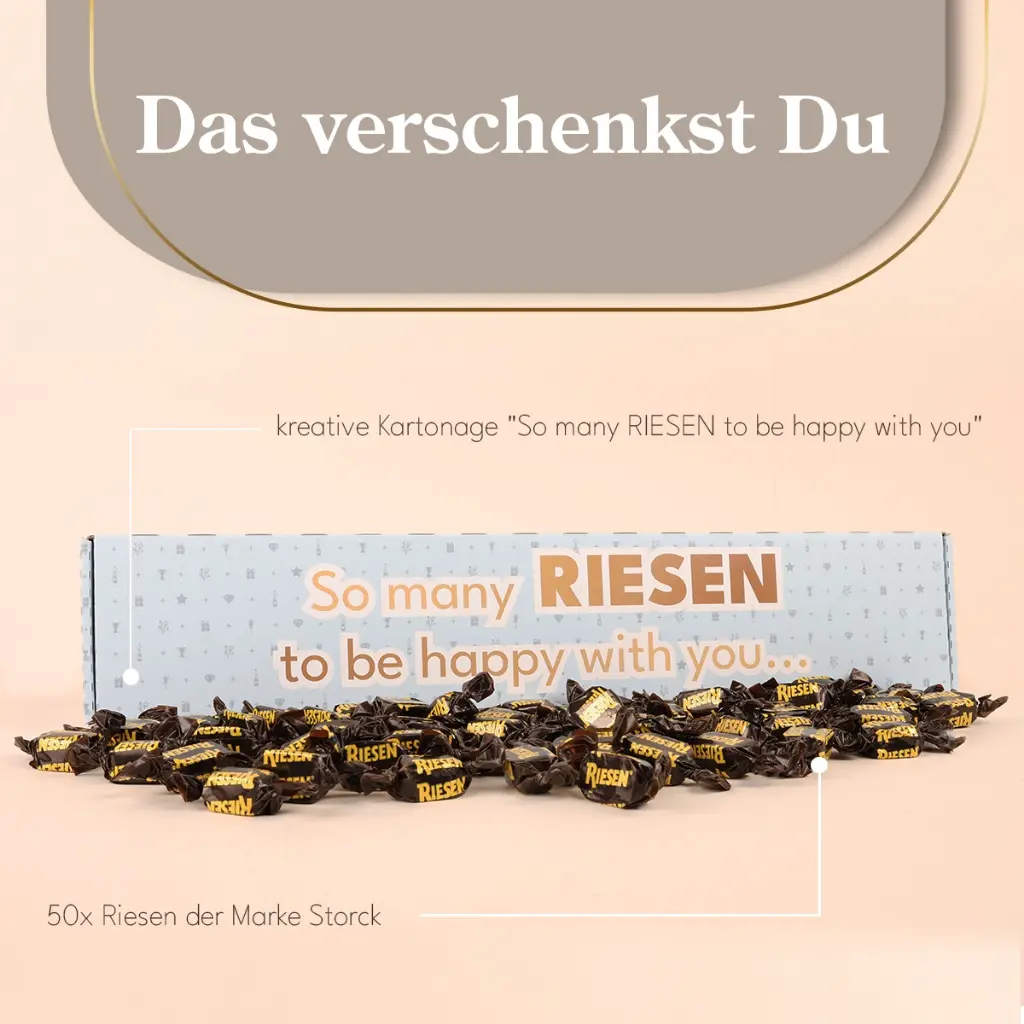 RIESEN Dankeschön "So many RIESEN to be happy with you..."