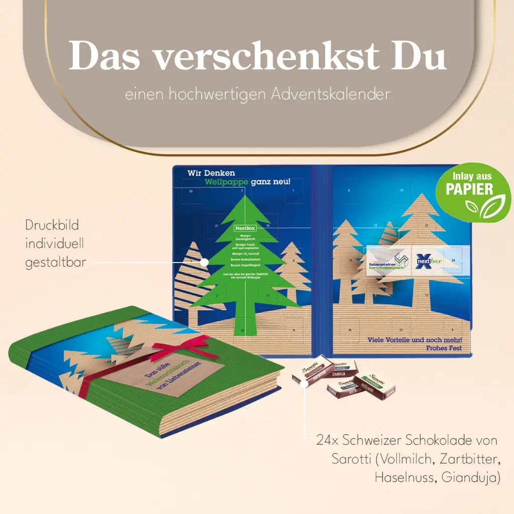 Adventskalender Weihnachtsbuch mit Sarotti Fairtrade®