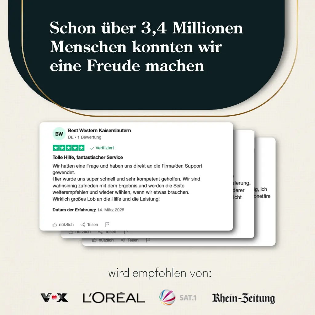 Geschenkdose "Frohe Festtage"