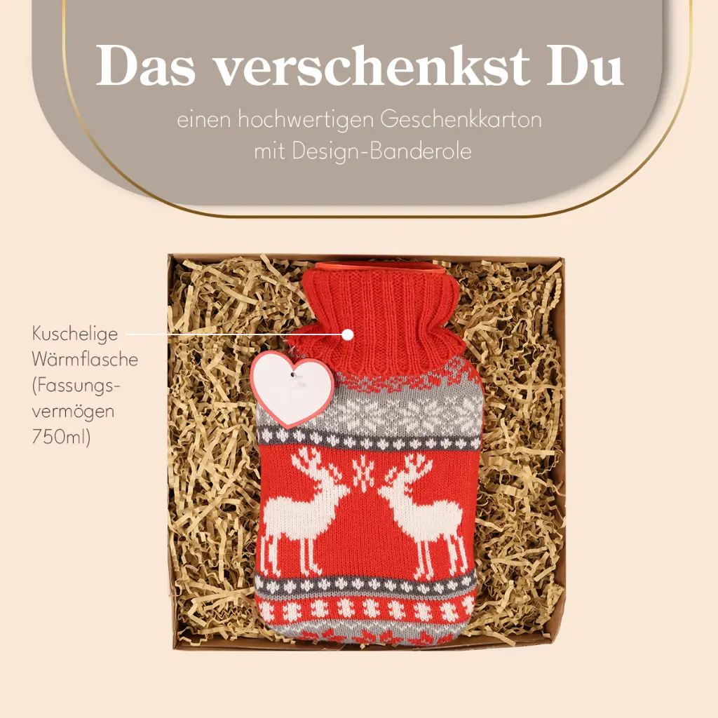 Wärmflasche "Kuschelige Weihnachten"