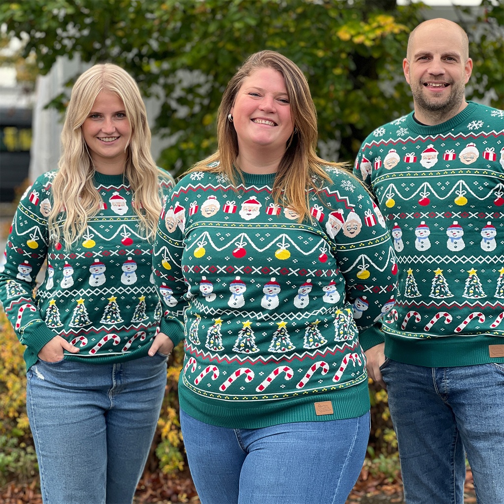 Weihnachtspulli grün - Unisex