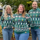 Weihnachtspulli grün - Unisex