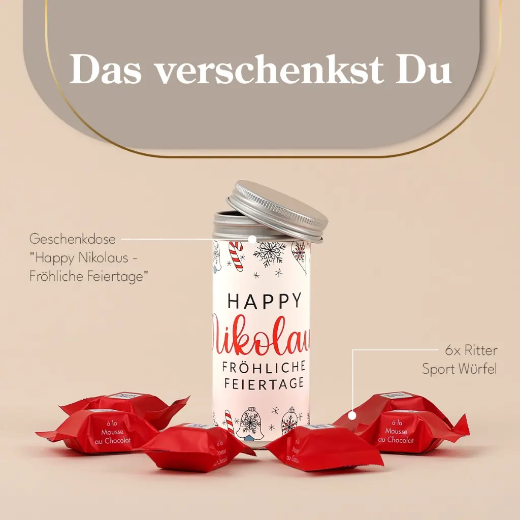 Geschenkdose "Happy Nikolaus" - Ritter Sport