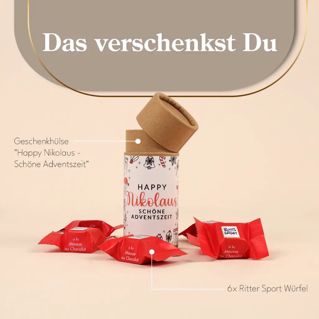Geschenkdose "Happy Nikolaus" - Ritter Sport