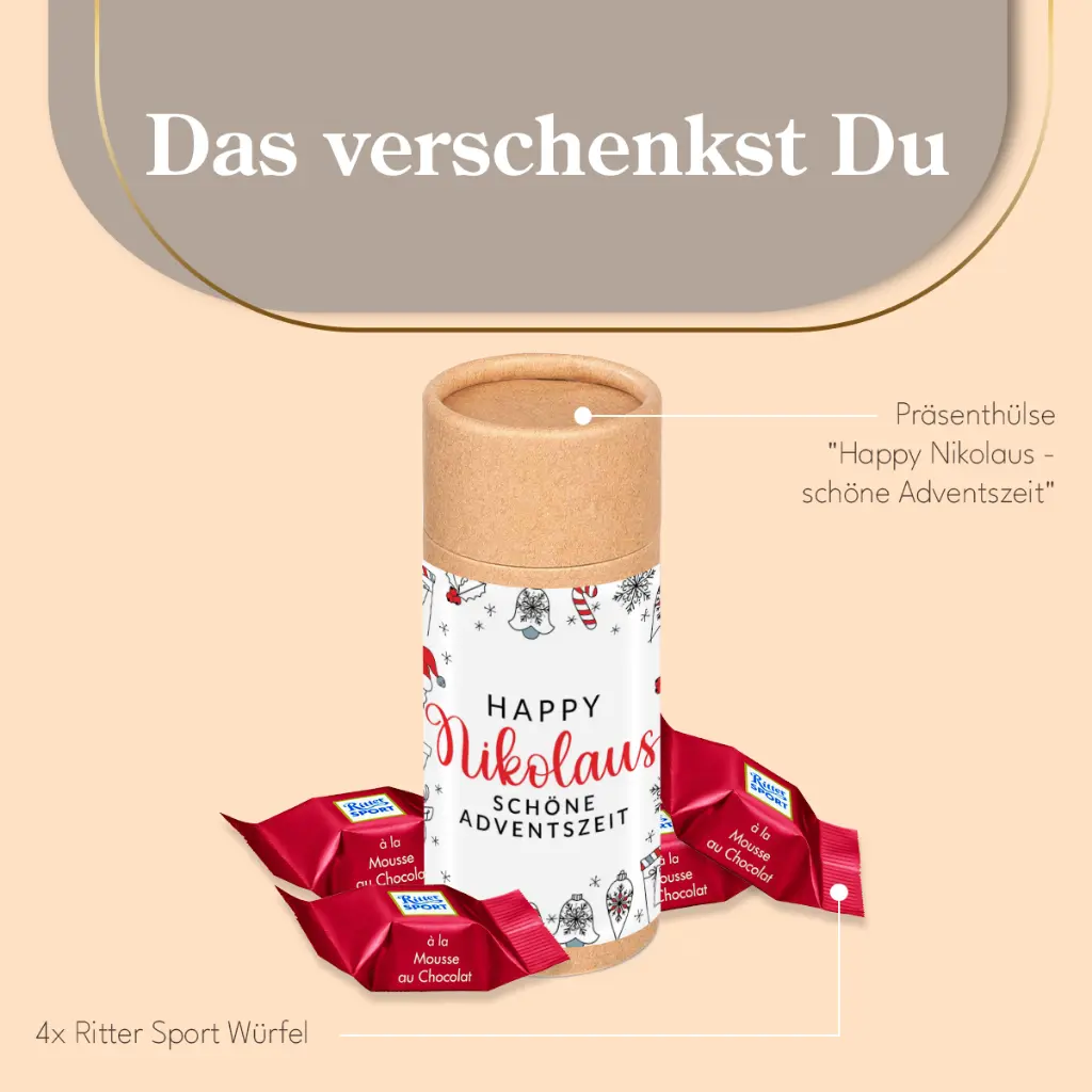 Geschenkdose "Happy Nikolaus" - Ritter Sport