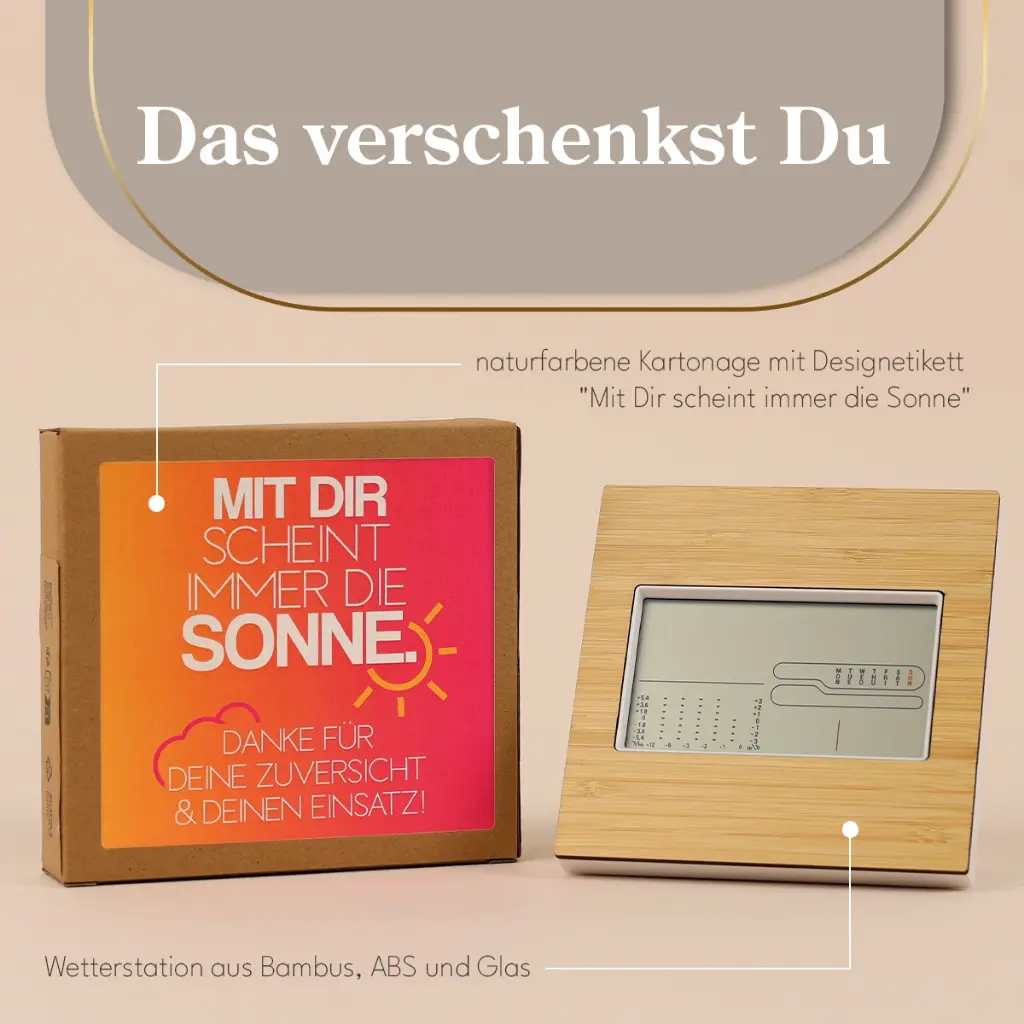 Wetterstation "Mit Dir scheint immer die Sonne!"