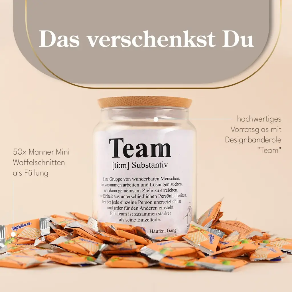 Teamgeschenk XL „Team“ - Manner Mini