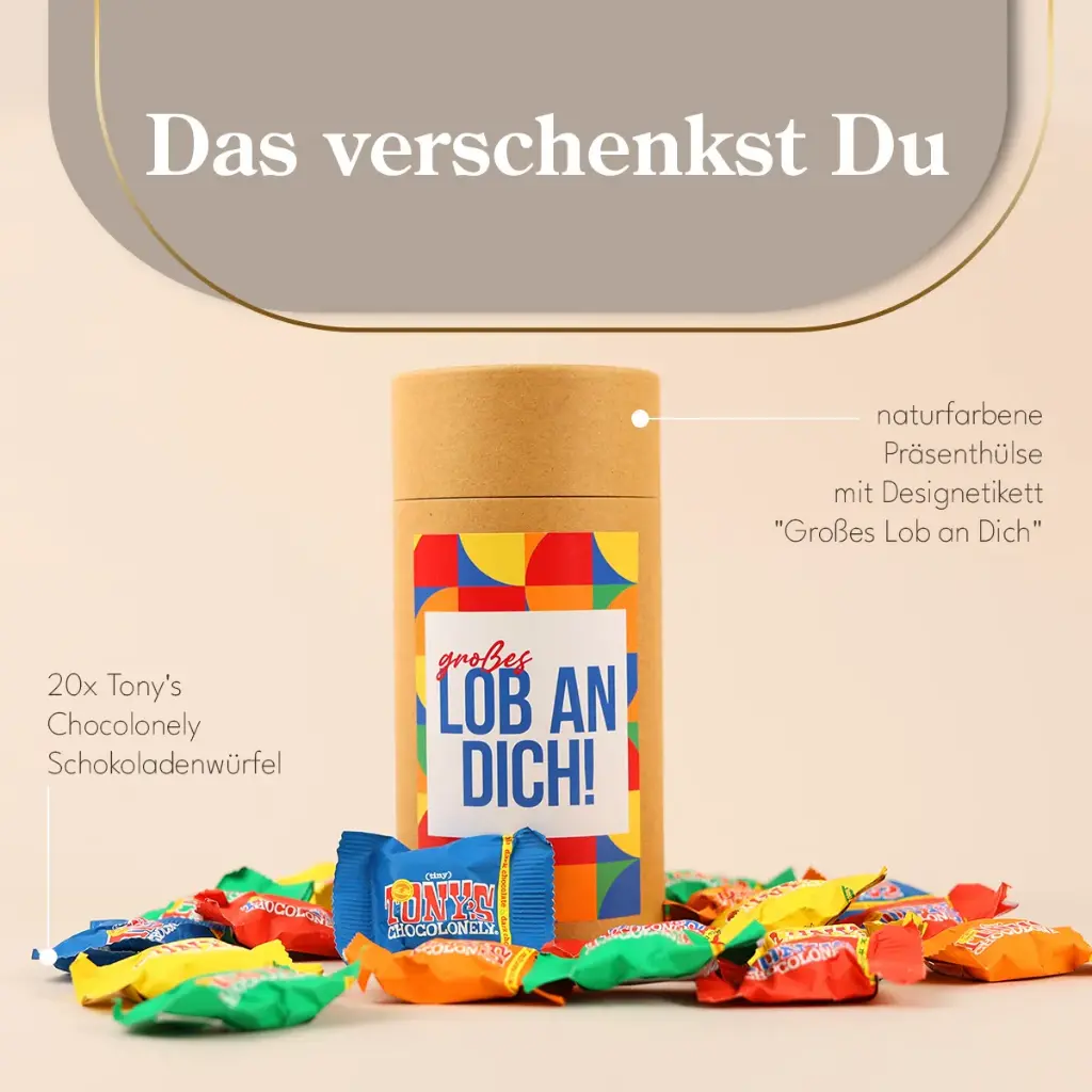 Präsenthülse "Großes Lob an Dich" - Tony´s