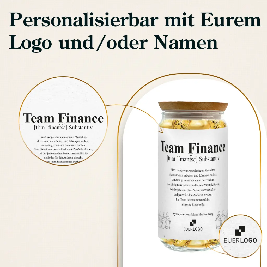 Teamgeschenk M "Team" - Lindt-Mix